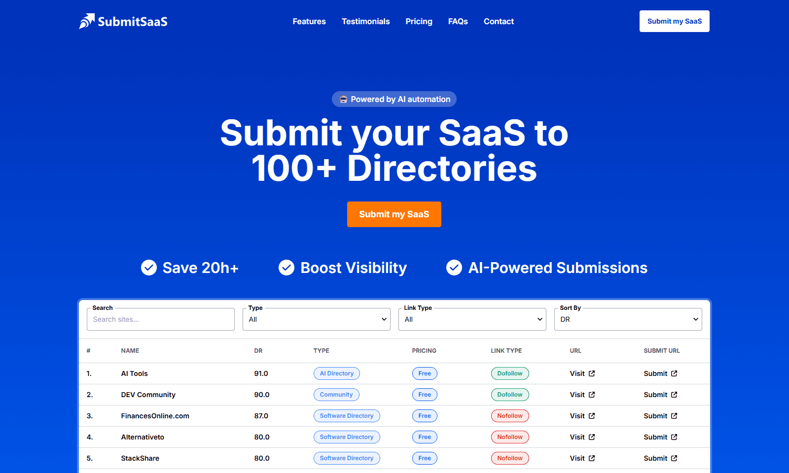 SubmitSaaS - Product Image